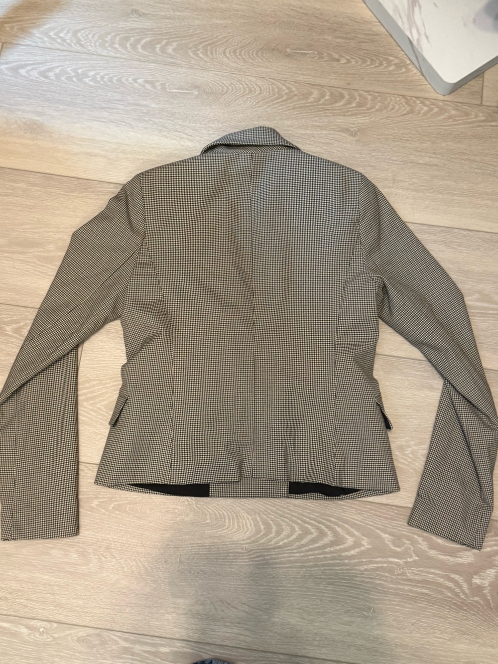 Rachel Zoe Classic Houndstooth Double-Breasted Blazer - Picture 3 of 5